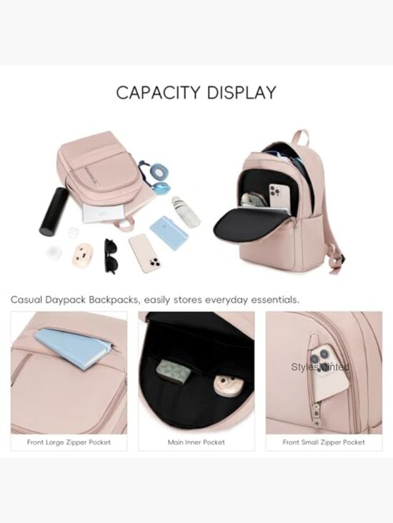 Foldable Nylon Backpack Large Capacity Travel School Work Unisex main image 6